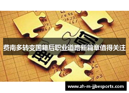 费南多转变国籍后职业道路新篇章值得关注